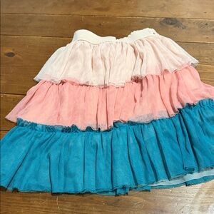 LC Waikiki Girls 5-6 Colorful Tiered Skirt